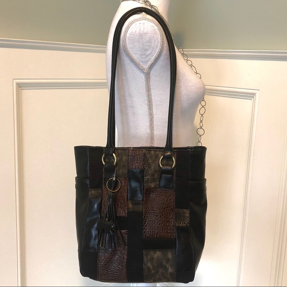 😍 Patchwork Leather/Suede Bueno Bag